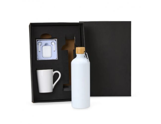 Kit Garrafa, Caneca E Fone Bluetooth - 3 P�s