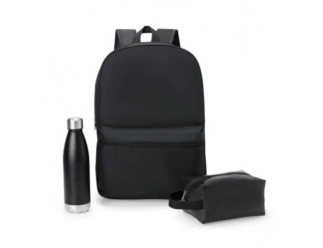 Conj. Mochila, Necessaire E Garrafa - 3 P�s