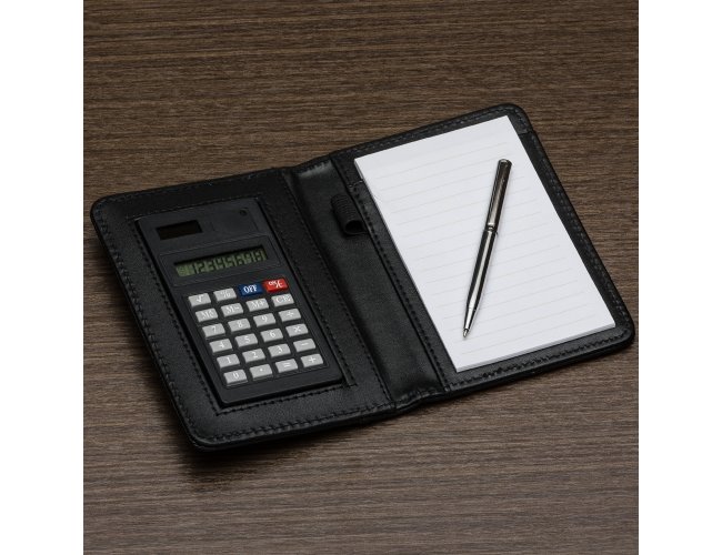 Bloco de Anotaes com Calculadora e Caneta