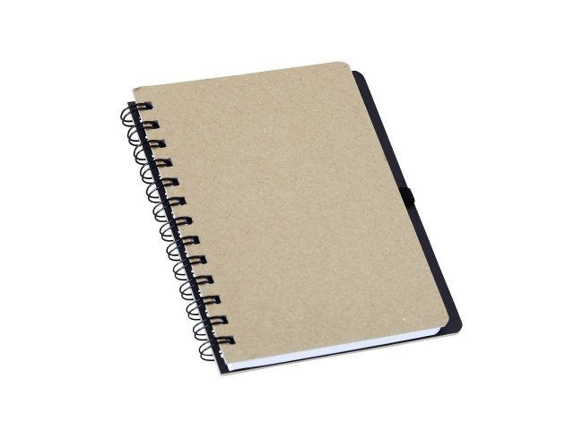 Caderno Kraft com Porta Caneta