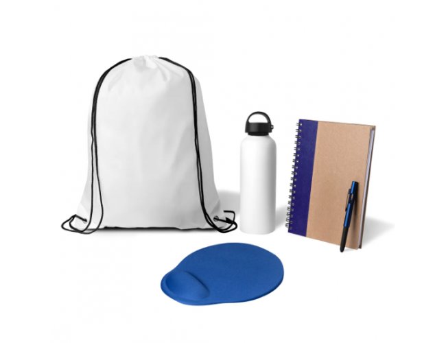 Kit Boas Vindas - 5 P�s - Branco/Azul