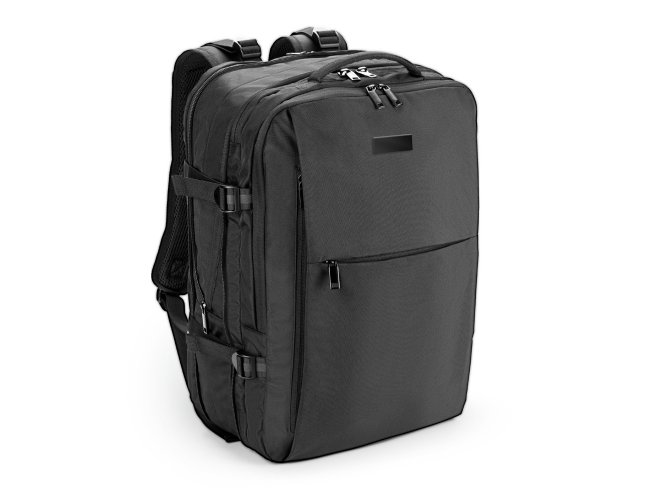 Mochila de viagem em poliéster com bolso para notebook 17.3" e placa para gravação 29 L