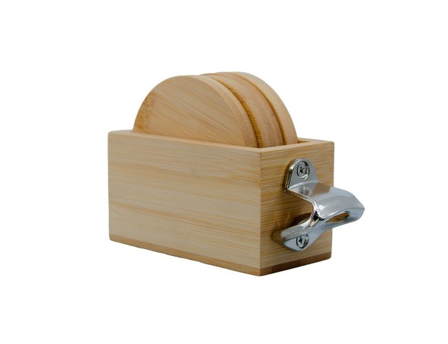 Porta Copos Com Abridor De Garrafas