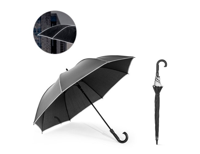 Guarda-chuva de 27" em polister 100% reciclado pongee 190T  prova de vento