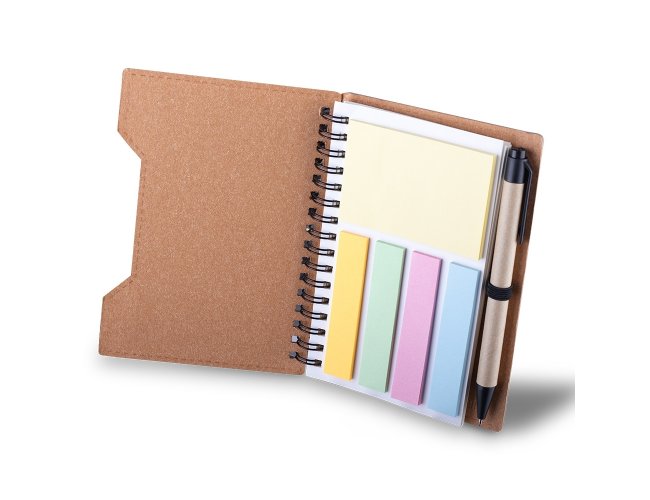 Caderno de Papelão com Caneta