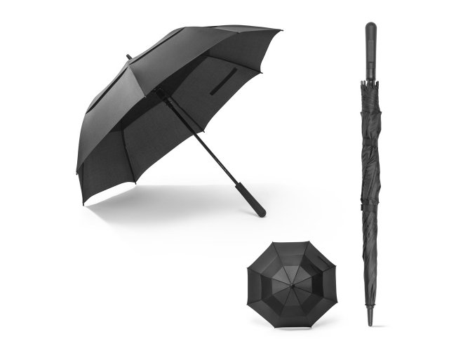 Guarda-chuva de 27.5'' em poliéster 100% reciclado pongee 190T com abertura automática