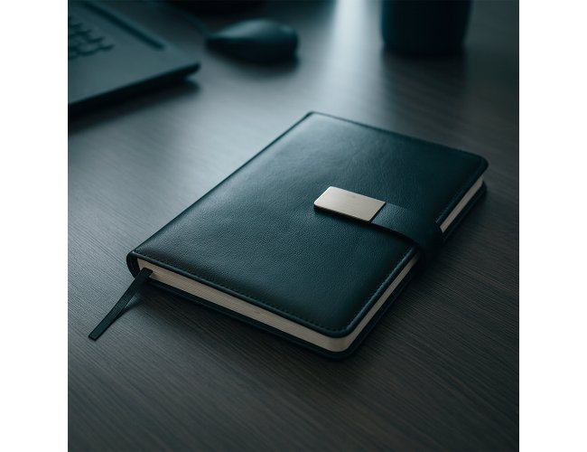 Caderneta Couro Sintético