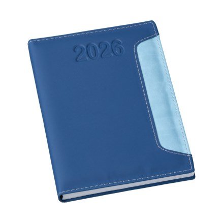 Agenda Estampada Azul Vertical