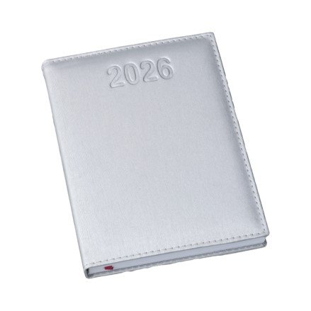 Agenda Metalizada Lisa Prata