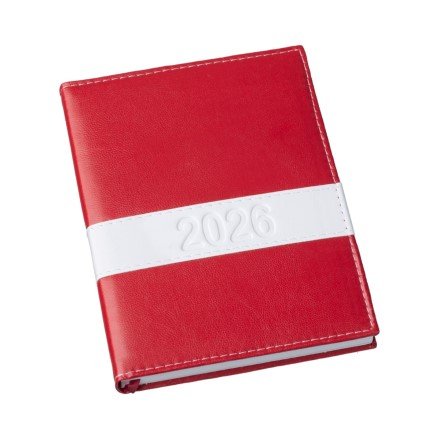 Agenda Horizontal Vermelha