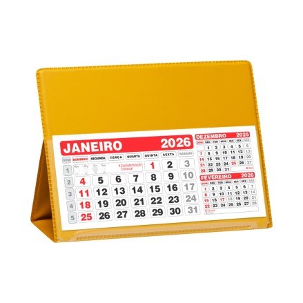 Calendário de Mesa Pequeno 100 Peças