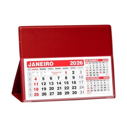 Calendário de Mesa Pequeno 100 Peças