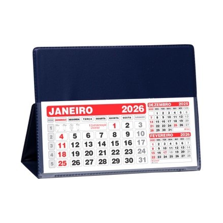 Calendário de Mesa Pequeno 100 Peças