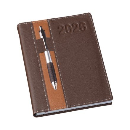 Agenda Vertical Marrom