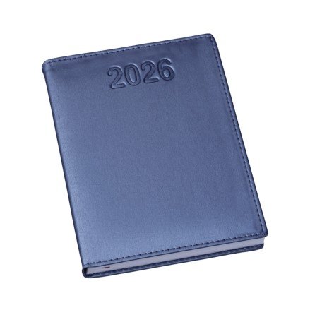 Agenda Metalizada Lisa Azul