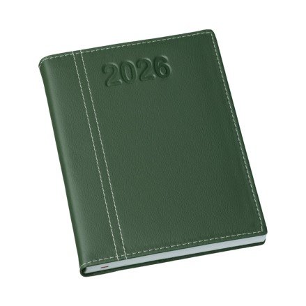 Agenda Lisa Verde com Costura