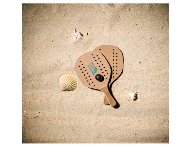 Raquetes de praia em MDF com bola inclusa